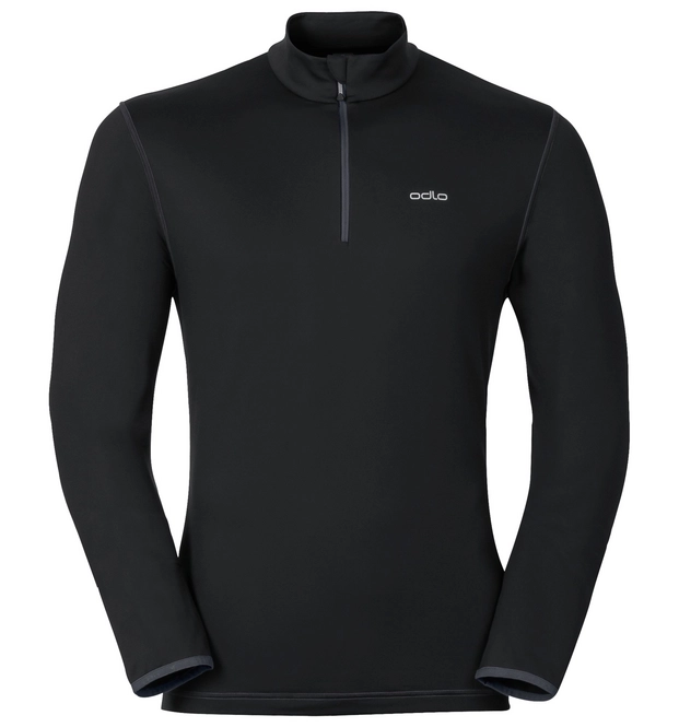 Sweatshirt Odlo Mens Midlayer 1/2 Zip Alagna Black