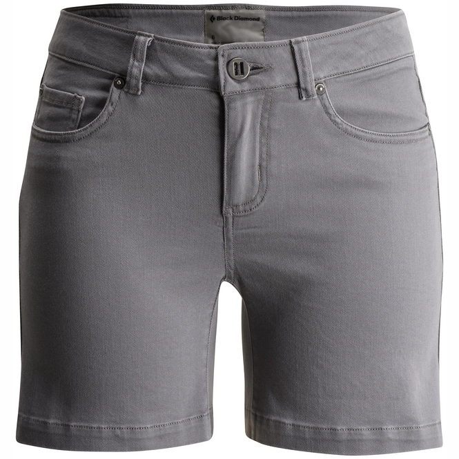 Shorts Black Diamond Women Stretch Font Shorts Ash
