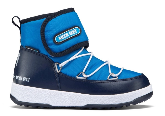 Snow Boot Moon Boot Strap Kids Blue