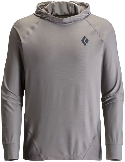 Long Sleeve Hoody Black Diamond Men Alpenglow Nickel