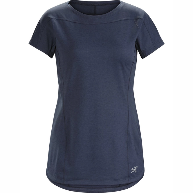 T-Shirt Arc'teryx Womens Taema Crew SS Black Sapphire