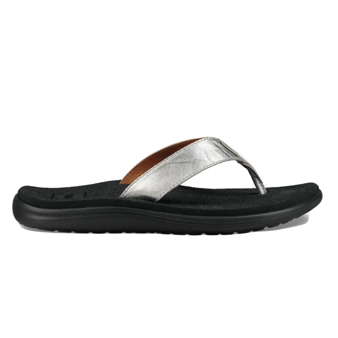 Teva Womens Voya Flip Metallic Silver
