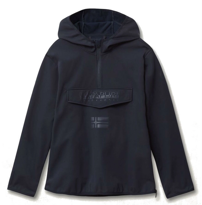 Hoodie Napapijri Men Taden Half Zip Hood Blu Marine