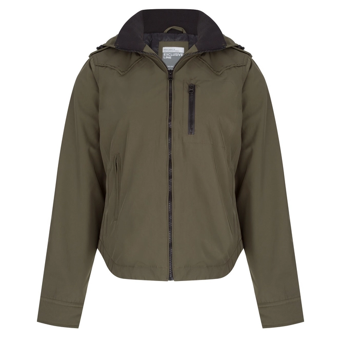 Jacket Happy Rainy Days Exclusive Twill Padded Biker Montreal Moss