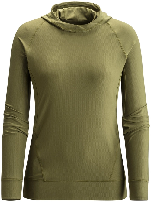 Long Sleeve Black Diamond Women Alpenglow Hoody Burnt Olive