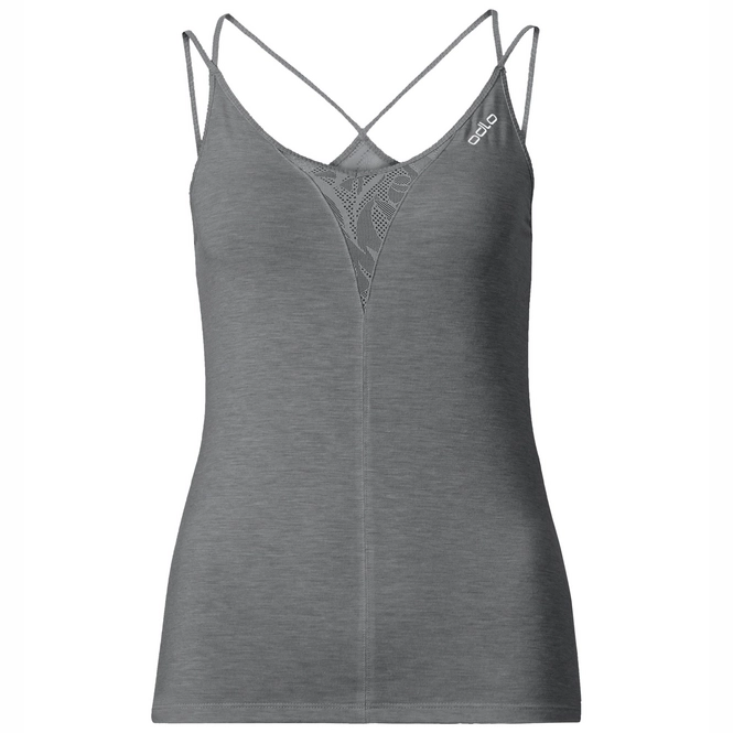 Vest Top Odlo Womens Singlet Crew Neck Revolution TS X Light Steel Grey Melange