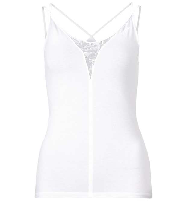 Vest Top Odlo Womens Singlet Crew Neck Revolution TS X Light Snow White Melange