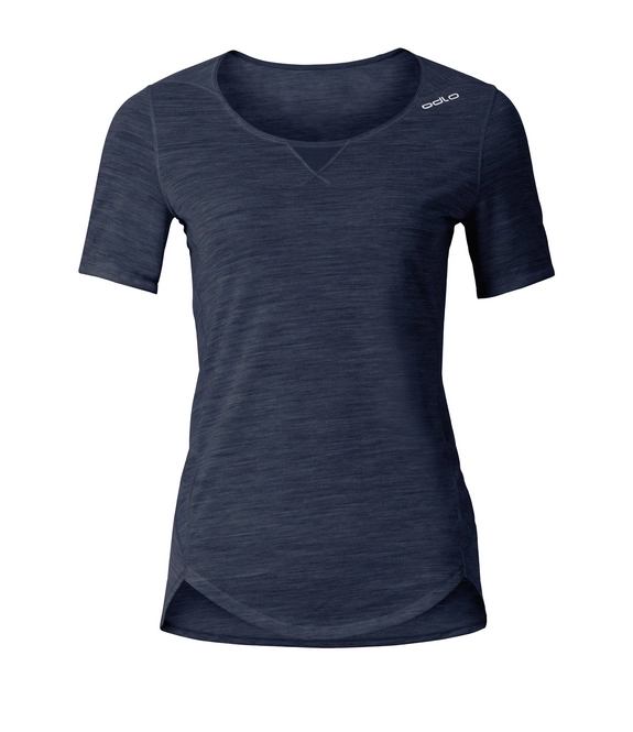 Undershirt Odlo Womens S/S Crew Neck Revolution Tw Light Navy New Melange
