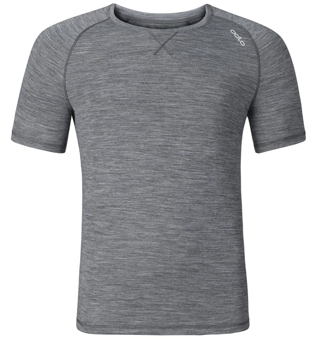 Undershirt Odlo Mens S/S Crew Neck Revolution Tw Light Grey Melange