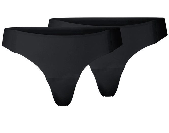 Underwear Odlo Womens String The Invisibles Black