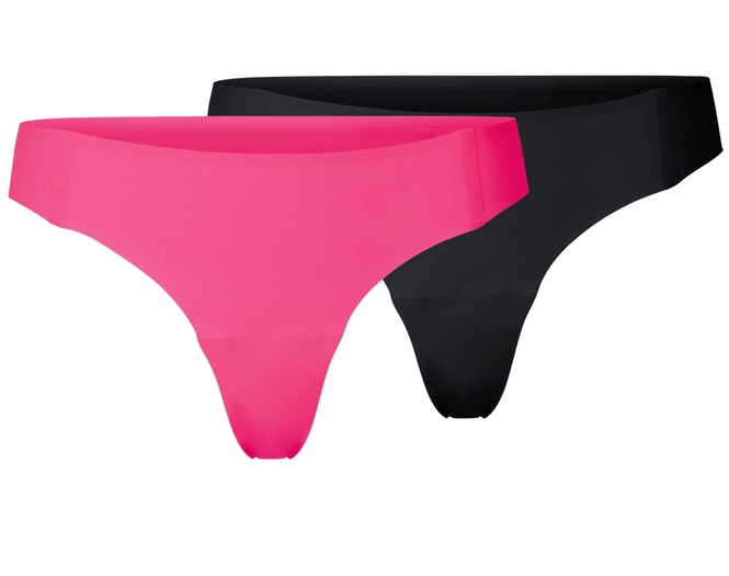 Underwear Odlo Womens String The Invisibles Pink Black