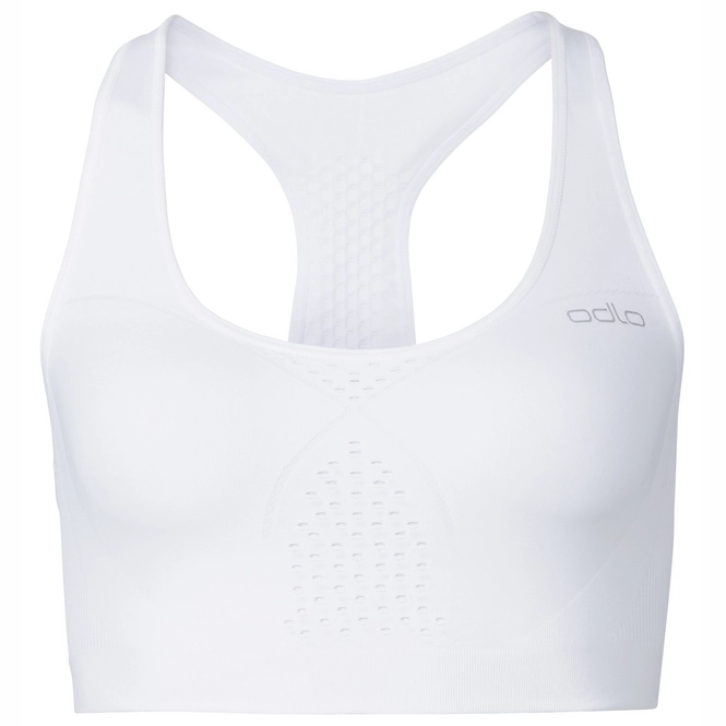 Sports Bra, Odlo Womens Seamless Medium White