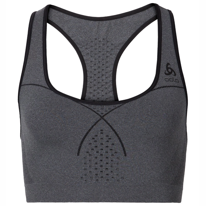 Sports Bra Odlo Womens Seamless Medium Steel Grey Melange