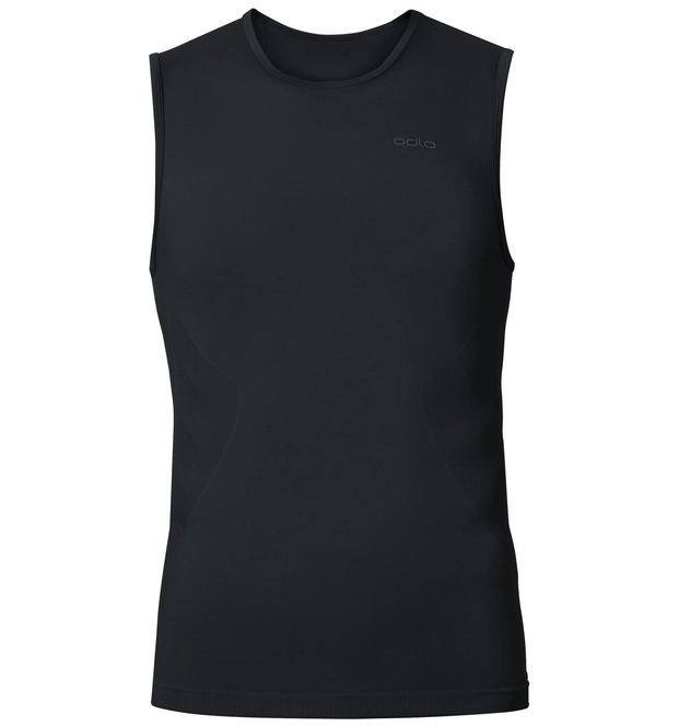 Vest Top Odlo Mens Singlet Crew Neck Evolution Light Lo Black
