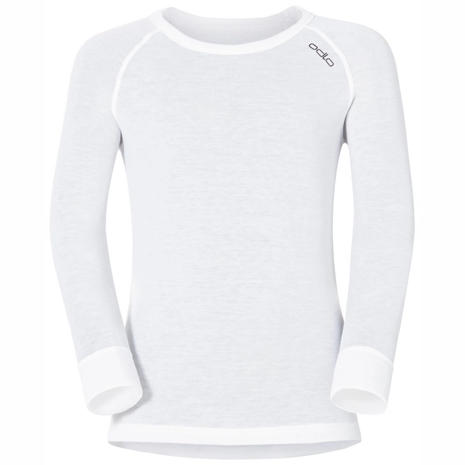 Undershirt Odlo L/S Crew Neck Warm Kids White