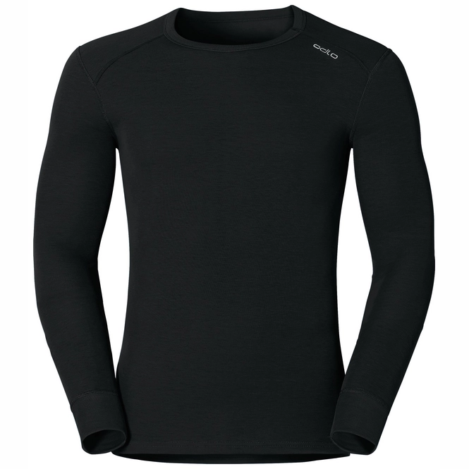 Undershirt Odlo Mens L/S Crew Neck Warm Black
