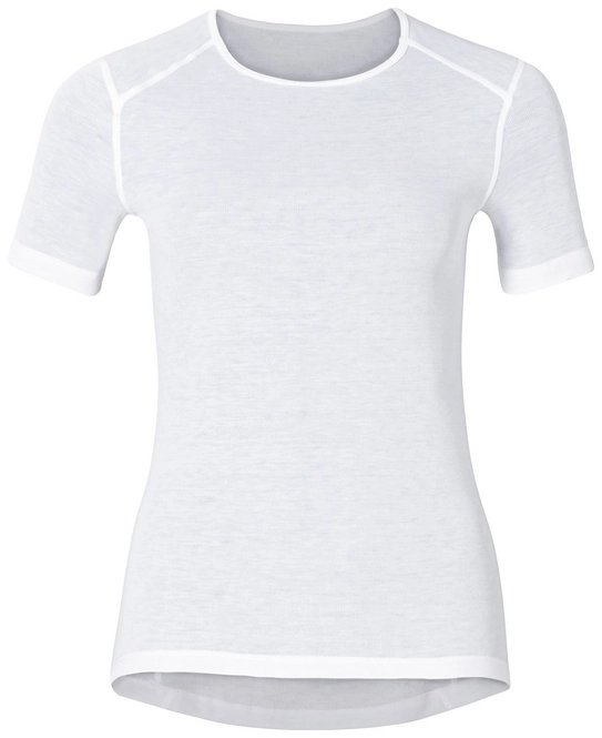 Undershirt Odlo Womens S/S Crew Neck Warm White