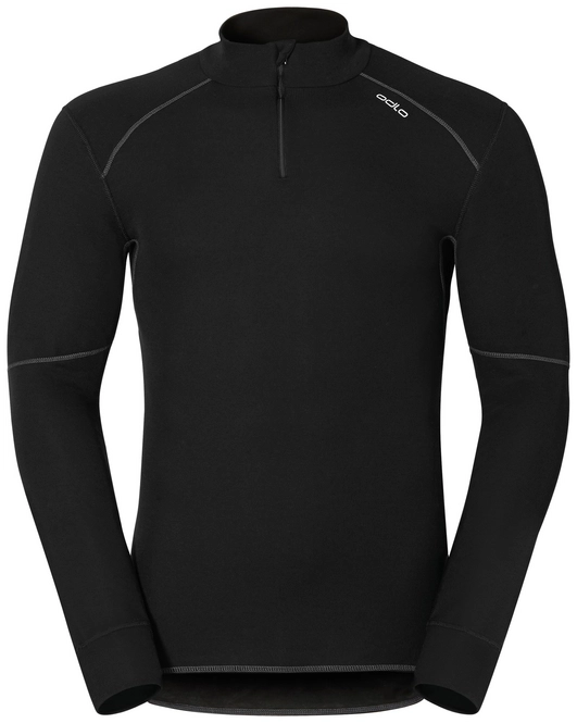 Undershirt Odlo Mens L/S Turtle Neck 1/2 Zip X-Warm Black
