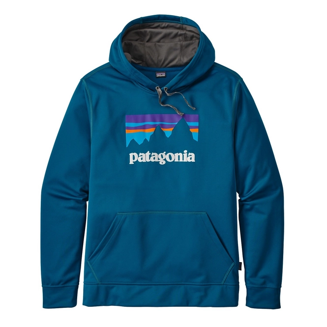 Hoodie Patagonia Men's Shop Sticker PolyCycle Hoodie Big Sur Blue