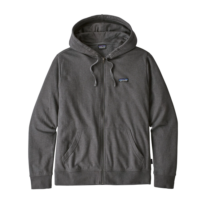 Hoodie Patagonia Men's P-6 Label LW Full-Zip Forge Grey
