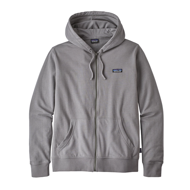 Hoodie Patagonia Men's P-6 Label LW Full-Zip Feather Grey