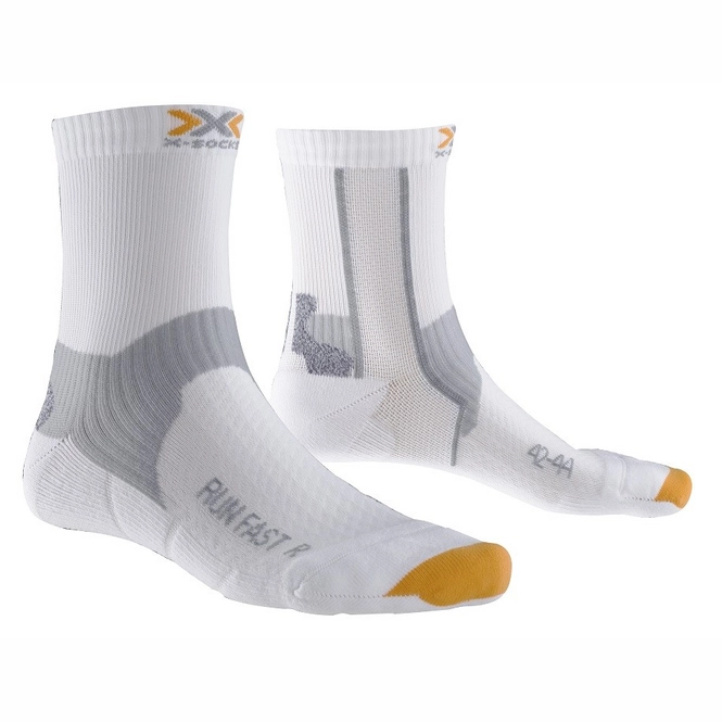 Running Socks X-Socks Run Fast White