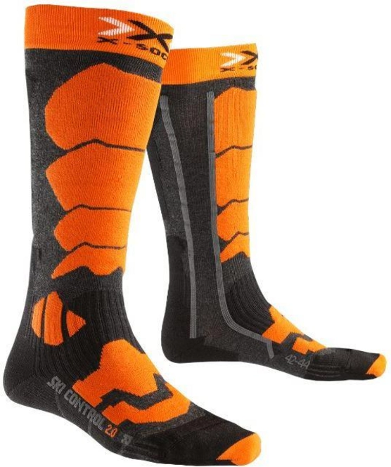 Ski Socks X-Socks Control 2.0 Anthracite/Orange