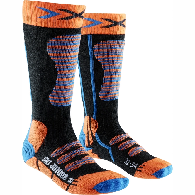 Ski Socks X-Socks Junior Orange/Turqoise