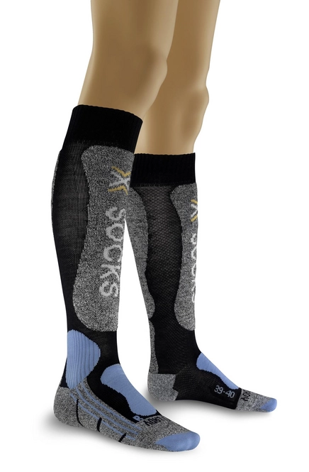 Ski Socks X-Socks Light Marine/Sky-Blue