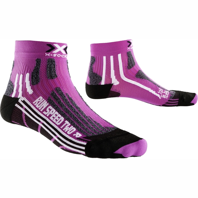 Running Socks X-Socks Speed Two Lady Violet/Black