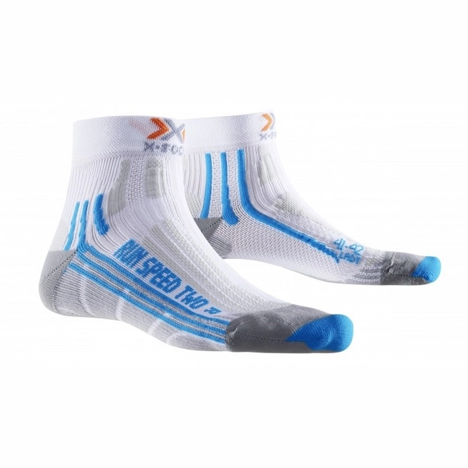 Running Socks X-Socks Speed Two Lady White/Turquoise