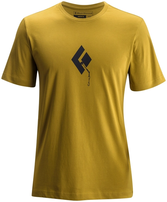 T-Shirt Black Diamond Men Ss Placement Tee Curry