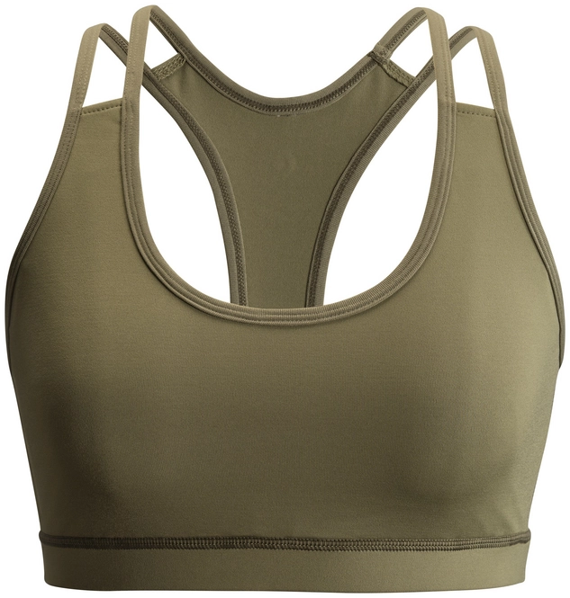 Sports Bra Black Diamond Women Flagstaff Bra Burnt Olive