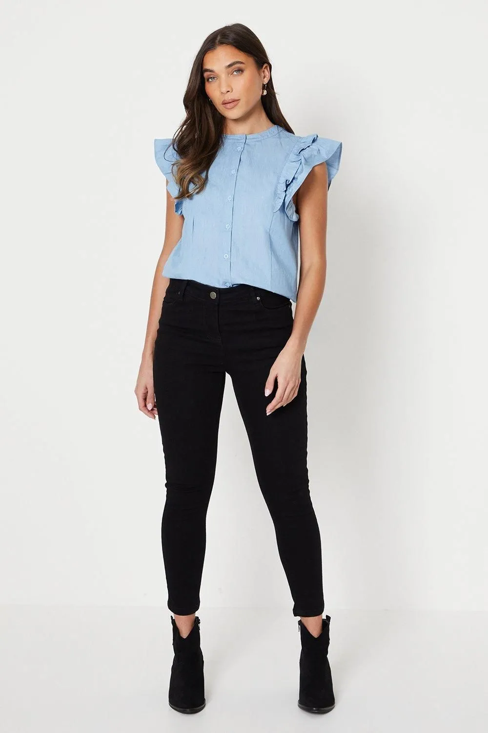 Petite Jade Mid Rise Skinny Jeans