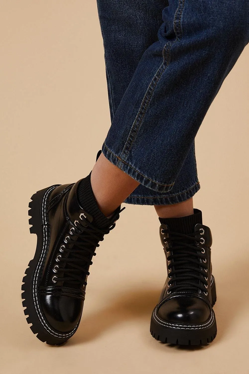 Monnie Lace Up Casual Boots