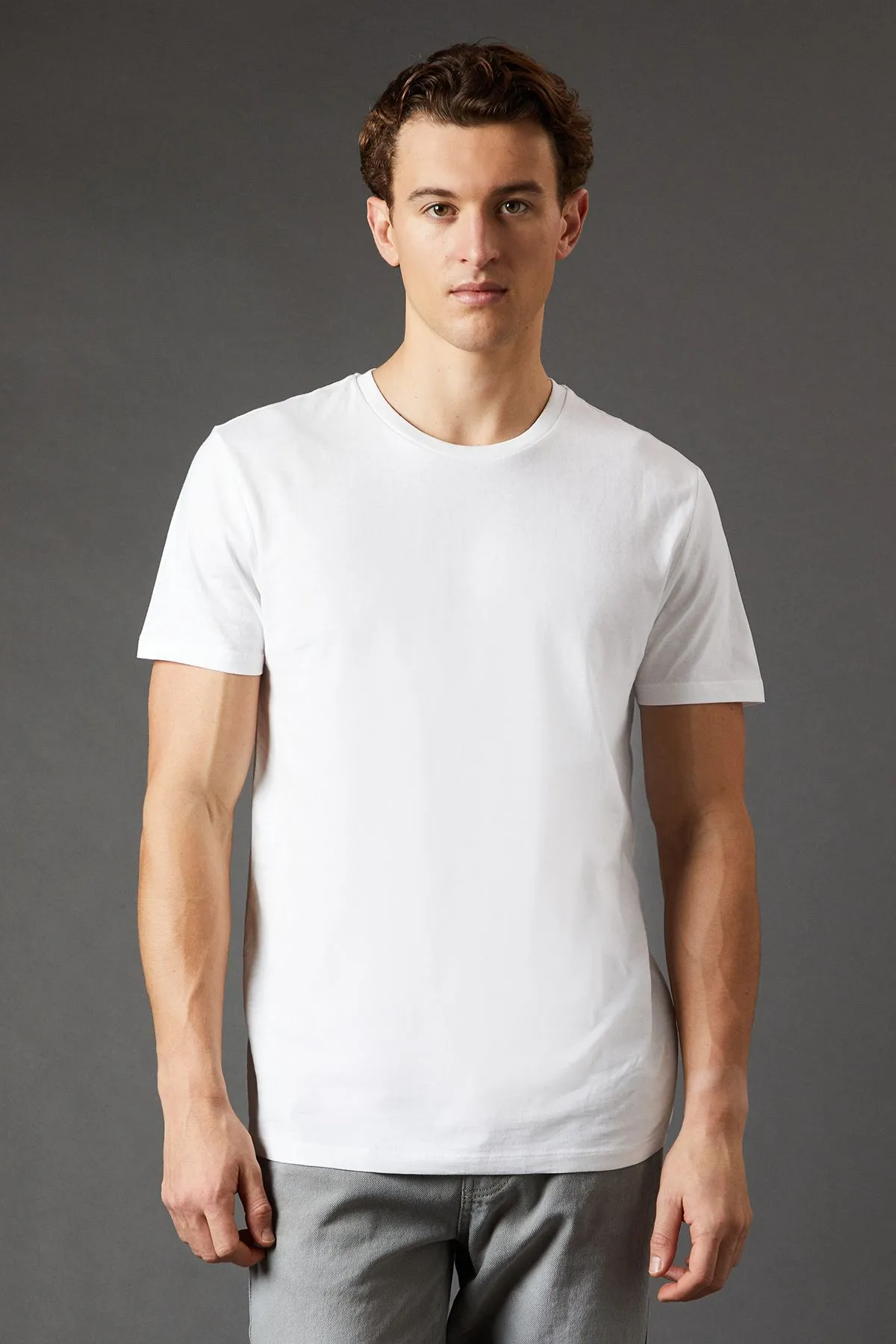 White 3 Pack Crew Neck T-Shirt