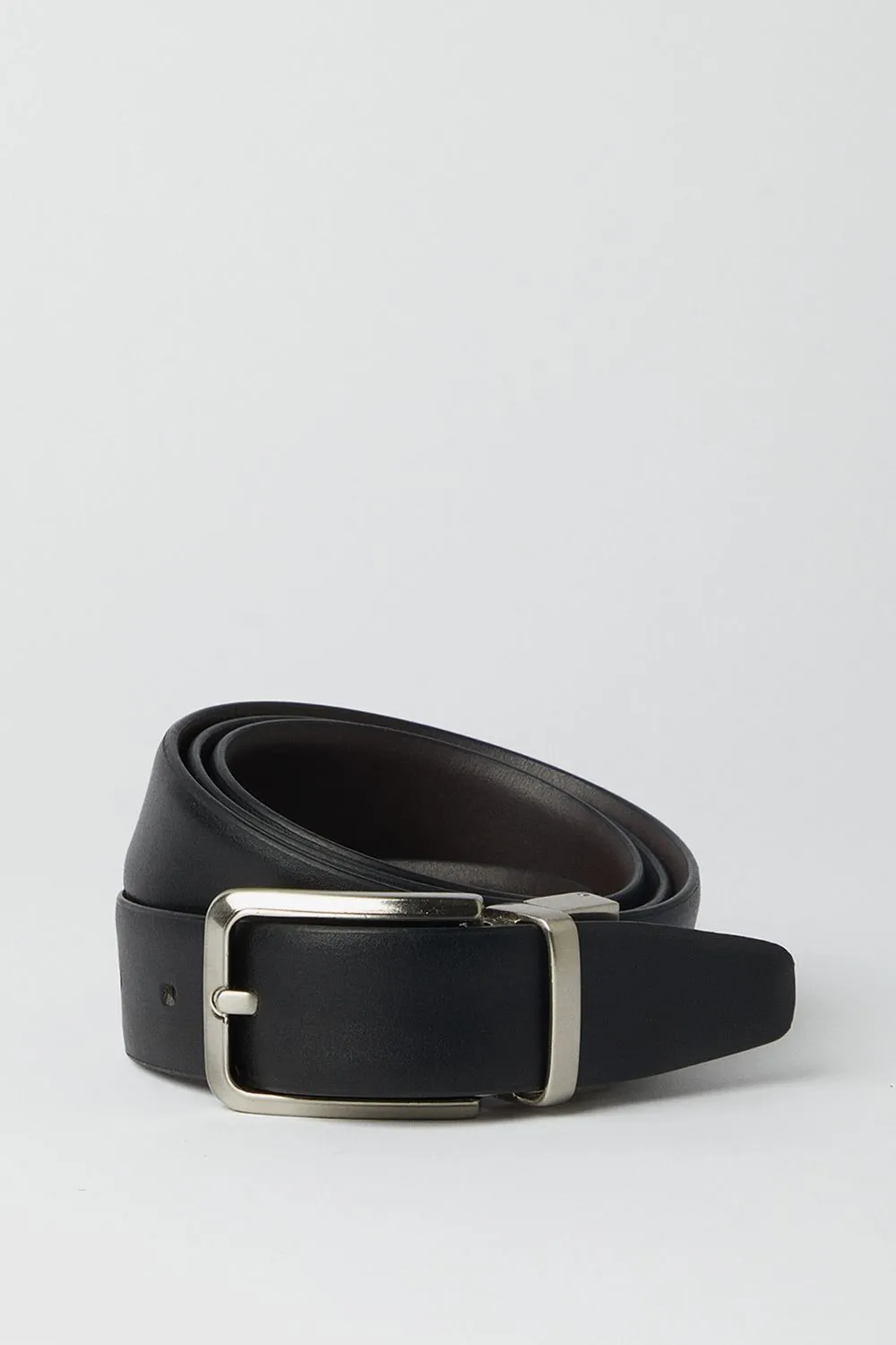 Black Reversible Leather Belt