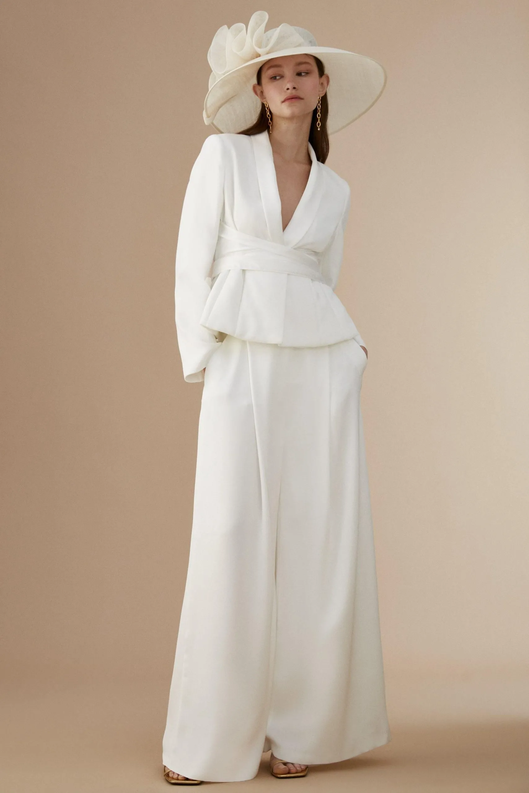 Lisa Tan Wide Leg Trouser