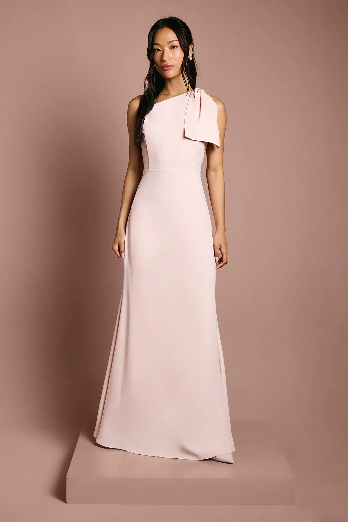 Coast Honoured Bow One Shoulder Maxi Bridesmaid Dress