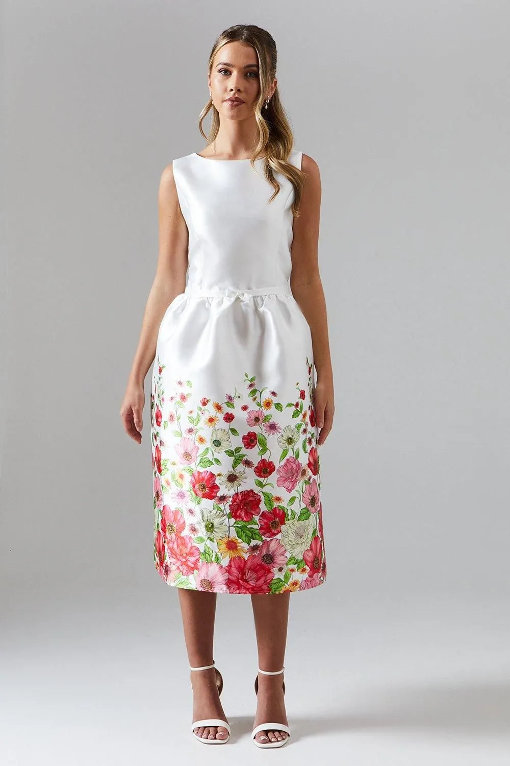 Teen Printed Mini Bow Dress