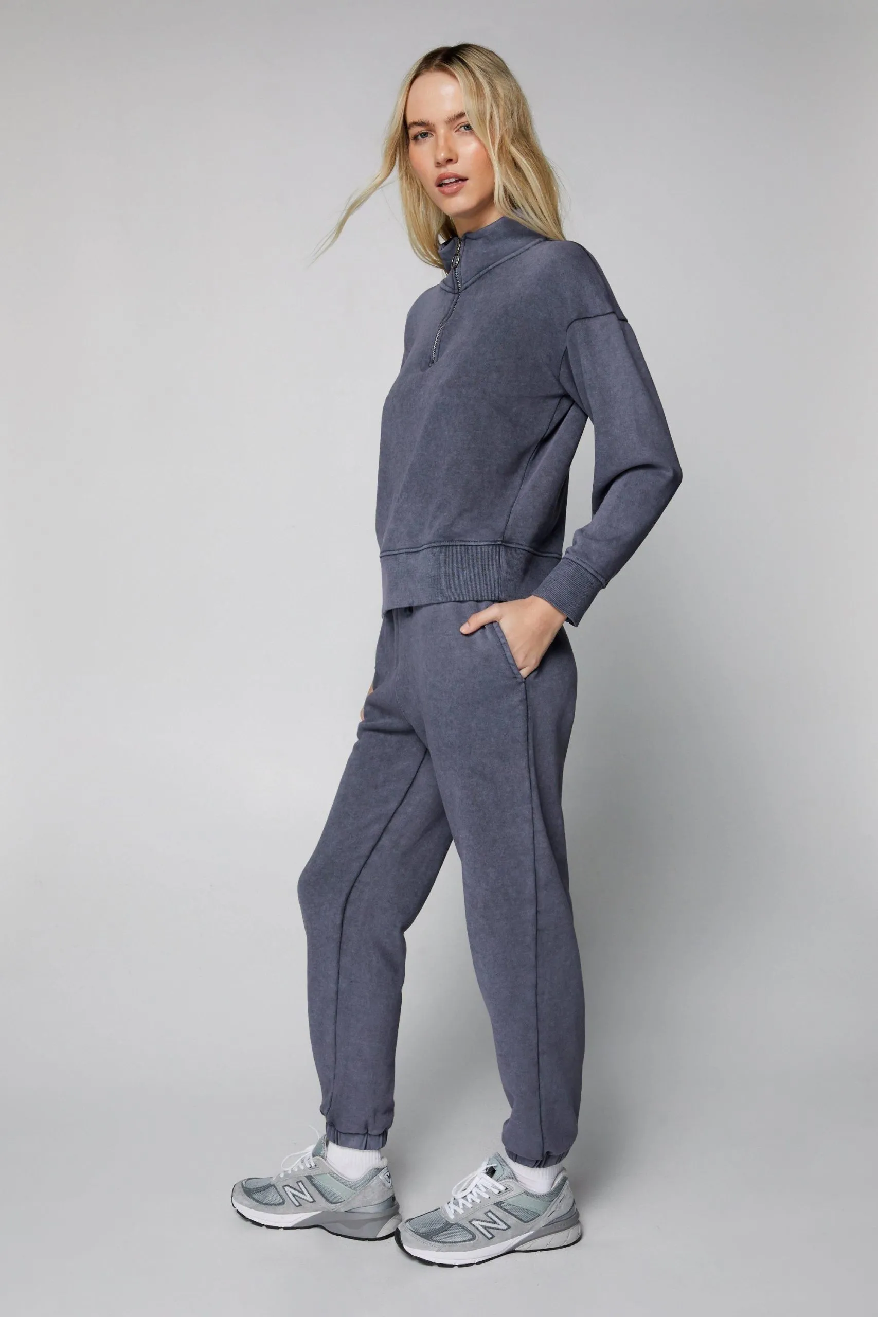 Acid Wash Elasticated Cuff Joggers