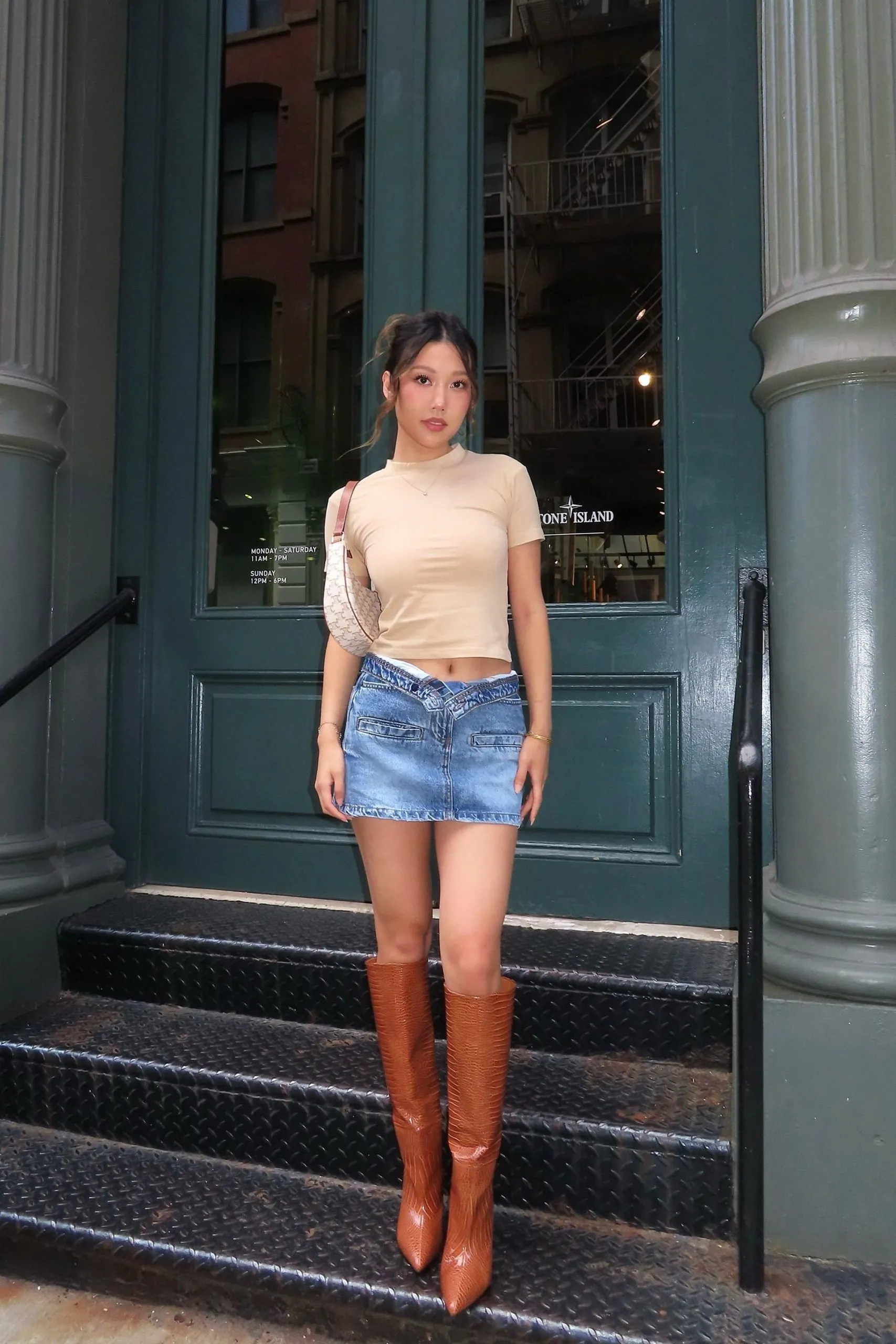 The Denim Mini Skirt