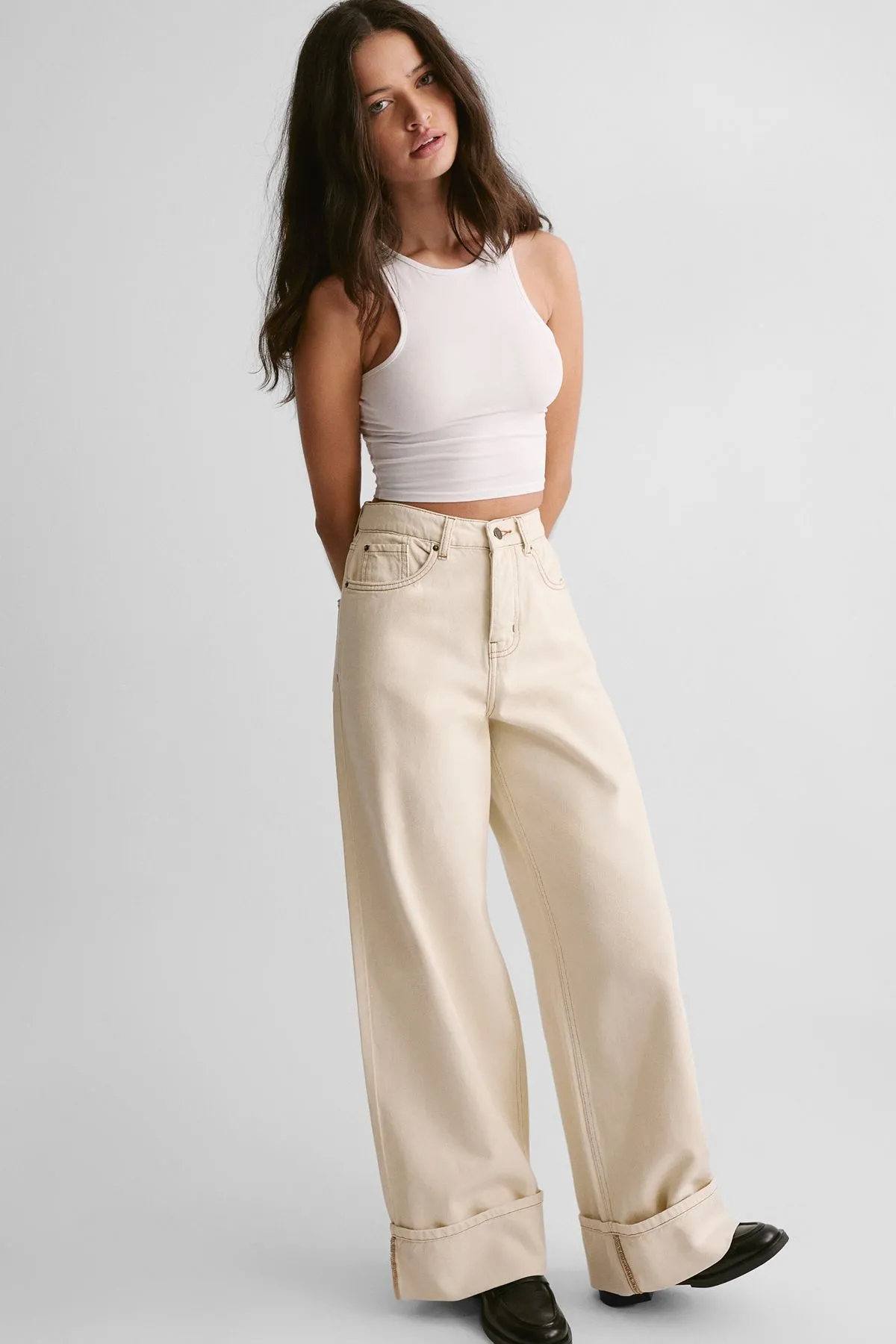 The Denim Turn Up Jeans