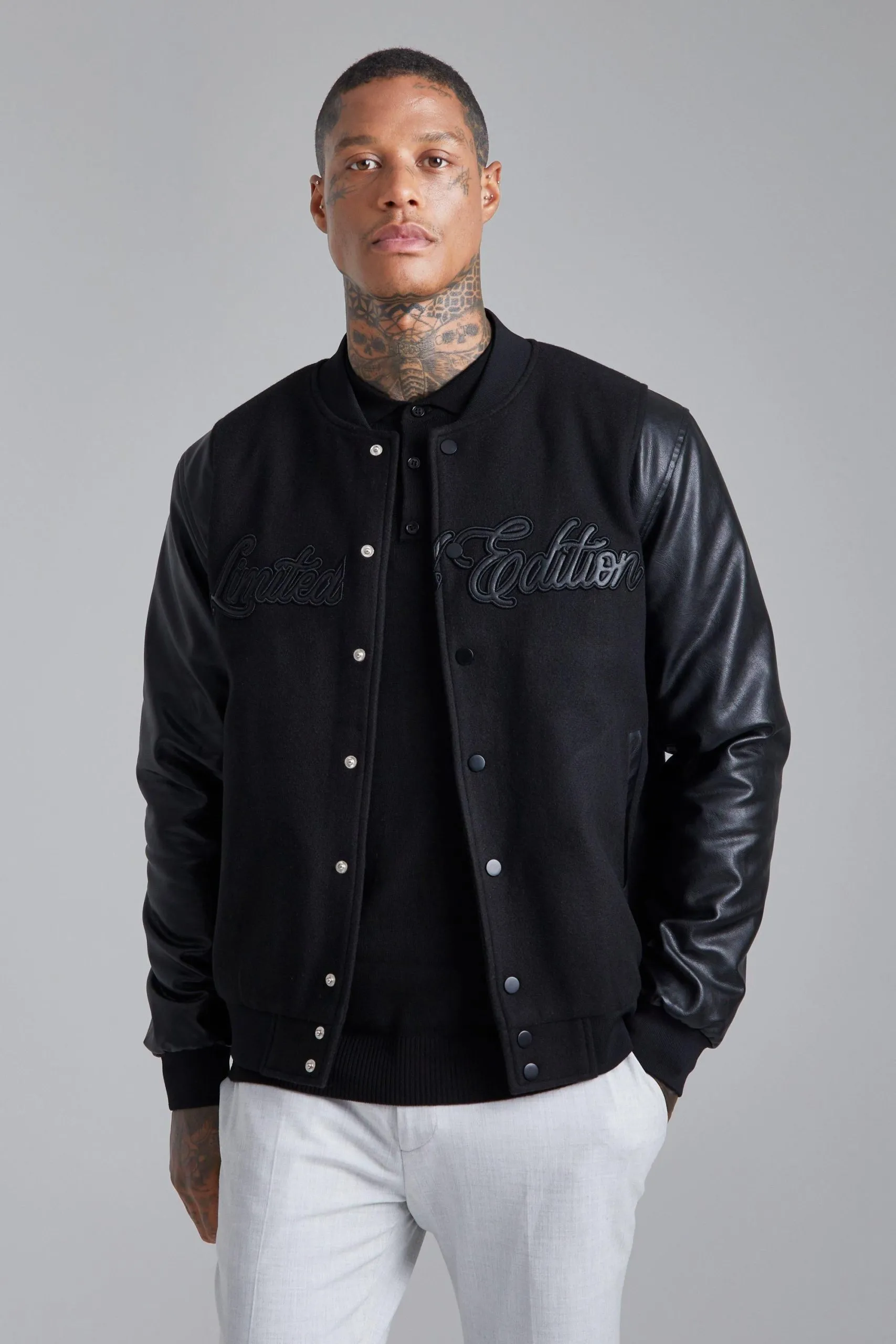 Tonal Limited Edition Melton Bomber Jacket