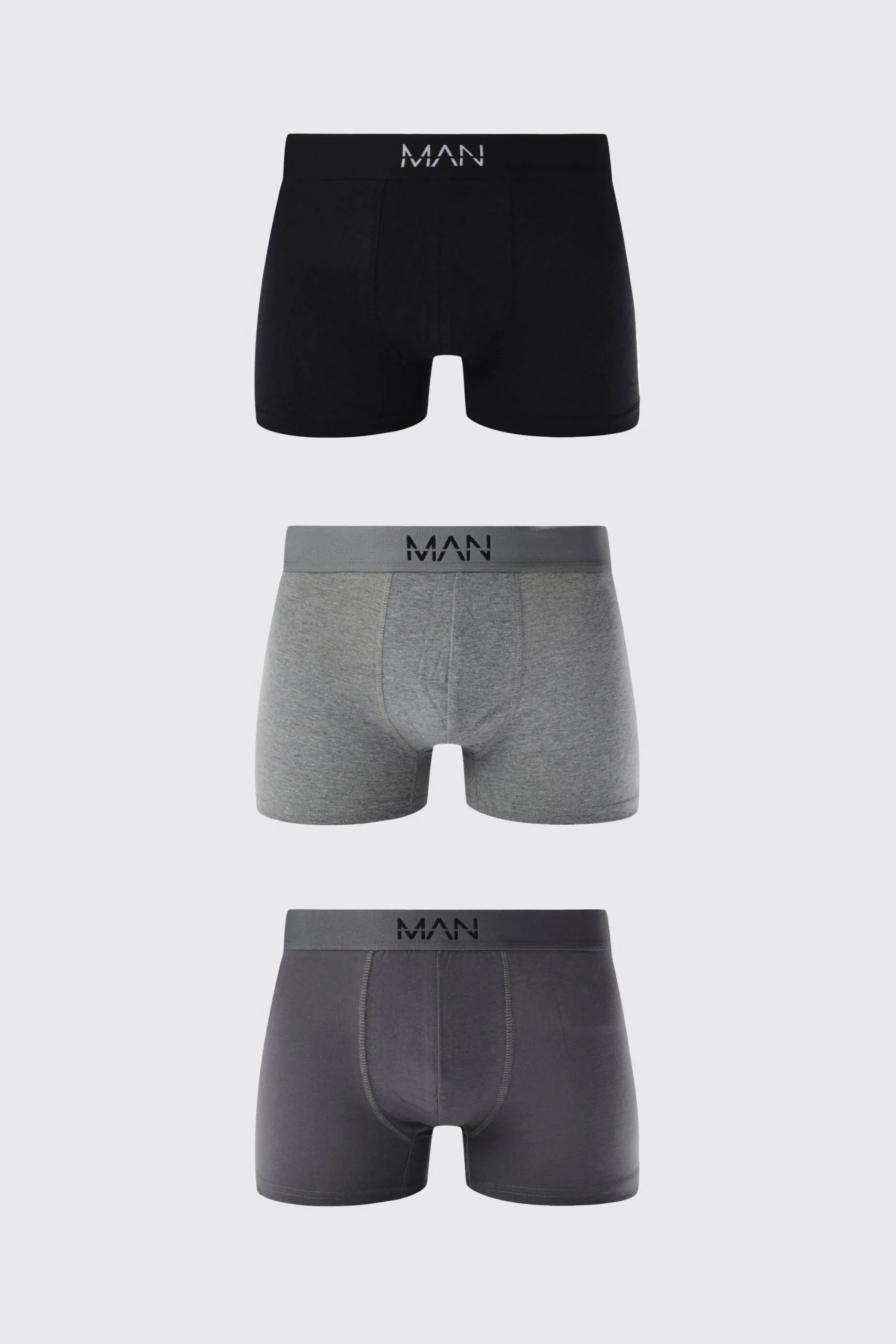 3 Pack Man Dash Tonal Mixed Trunk