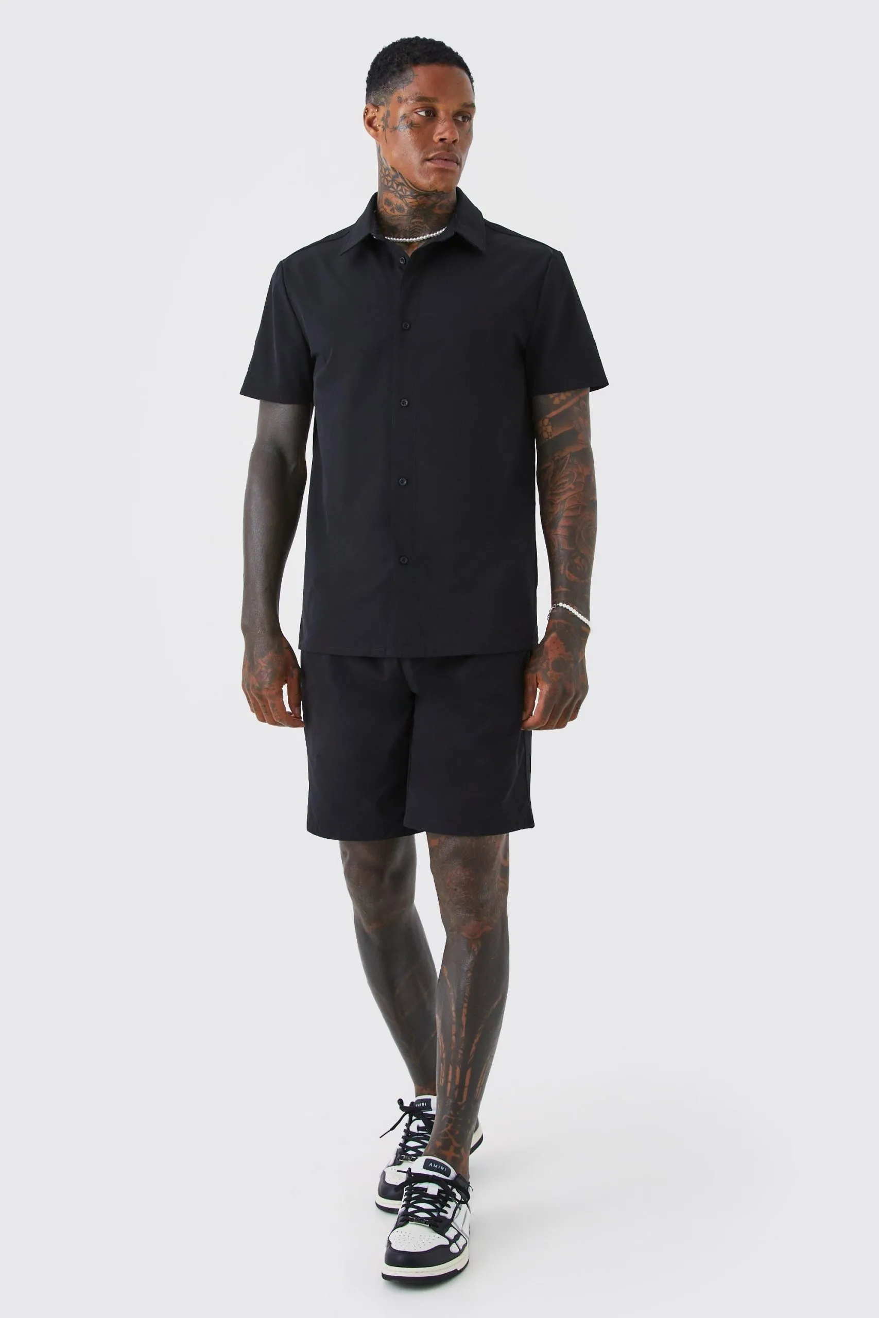 Technical Stretch Shirt & Short Set