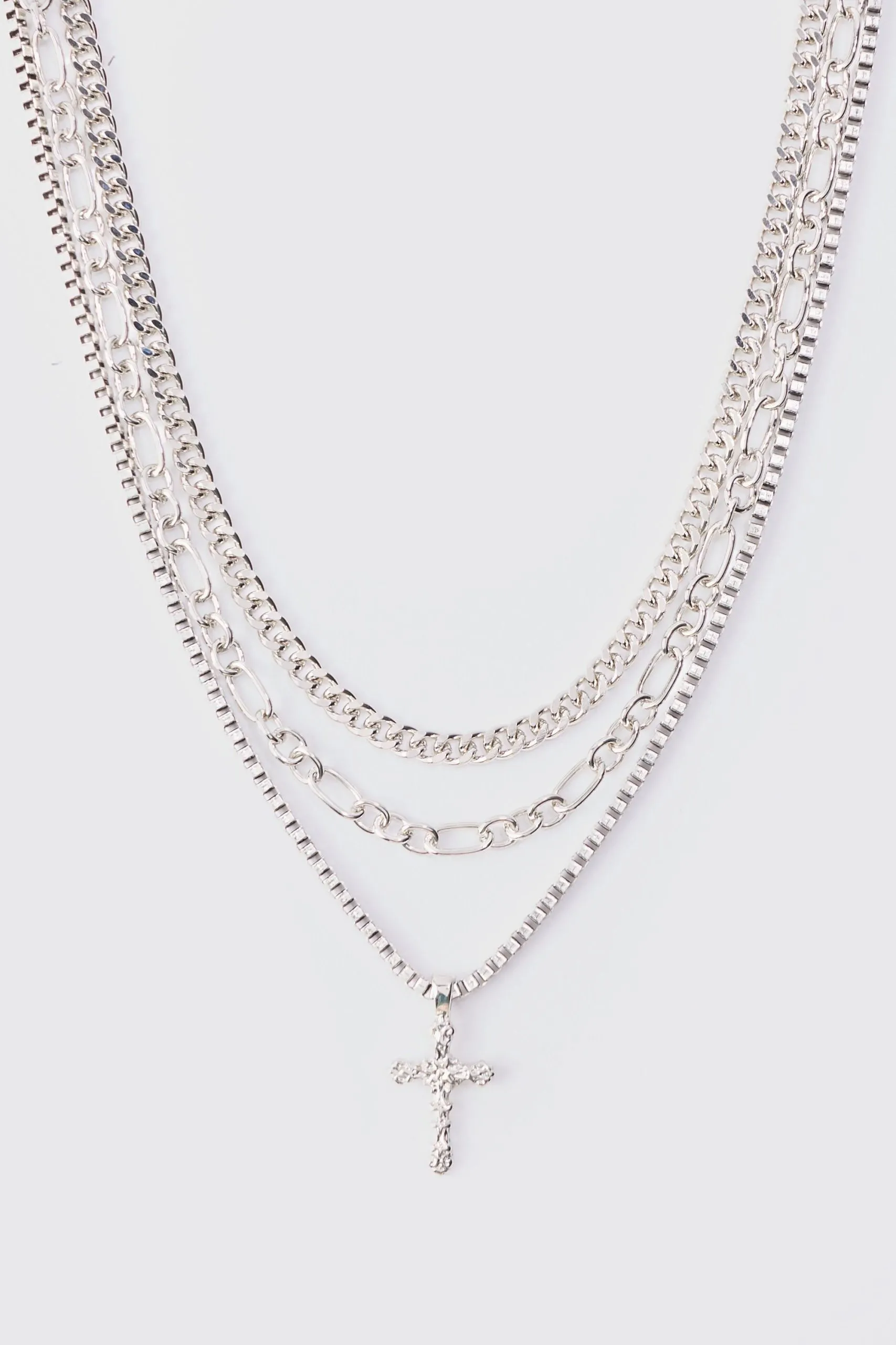 Cross Multi Layer Necklace