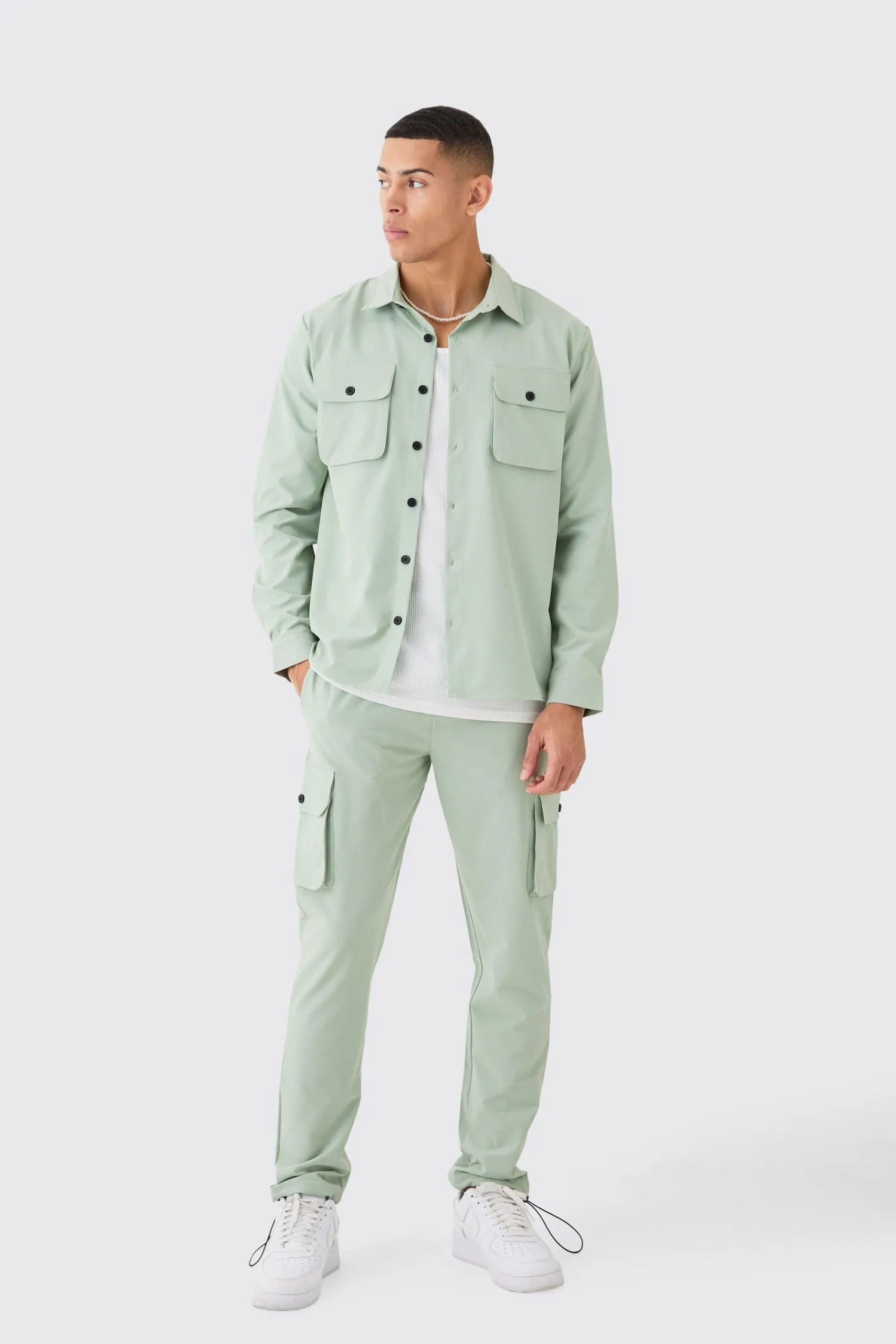 Lightweight Stretch Utility Shirt And Trouser Set