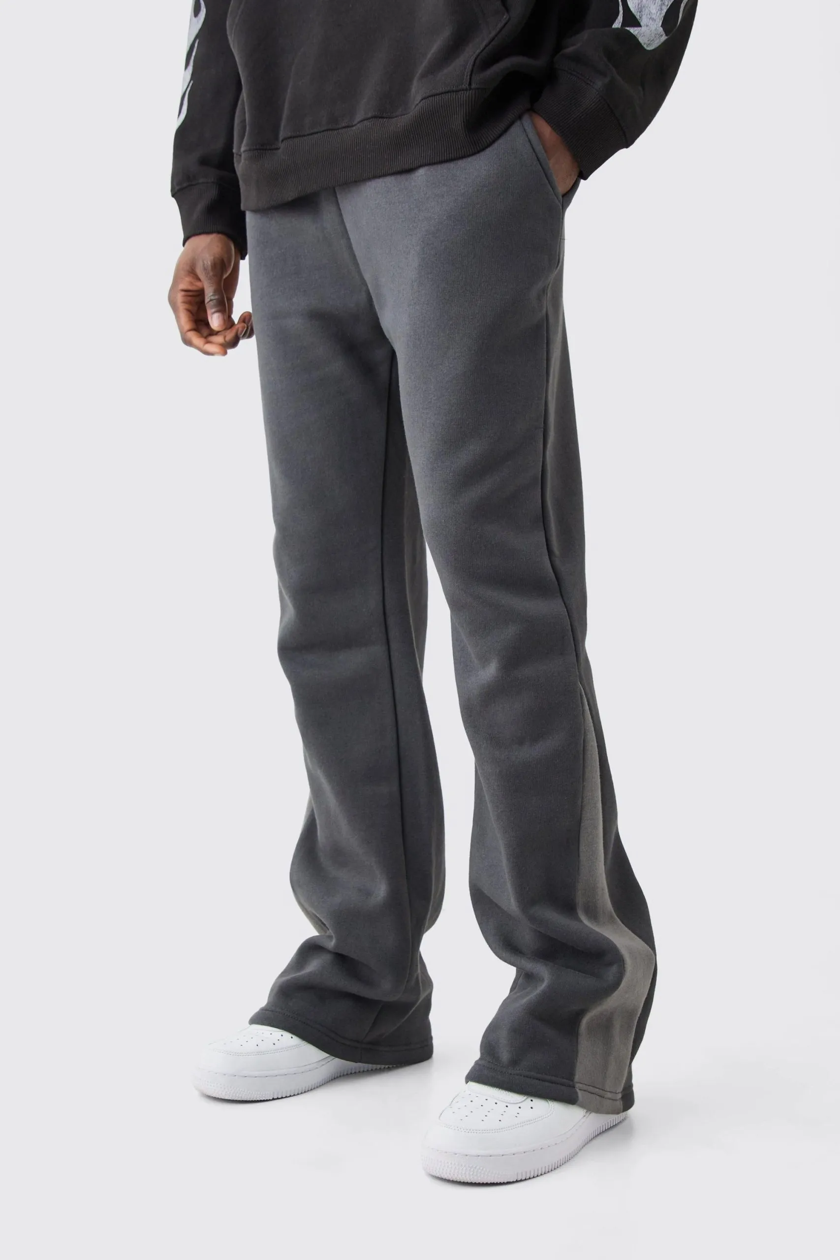Regular Fit Stacked Gusset Joggers
