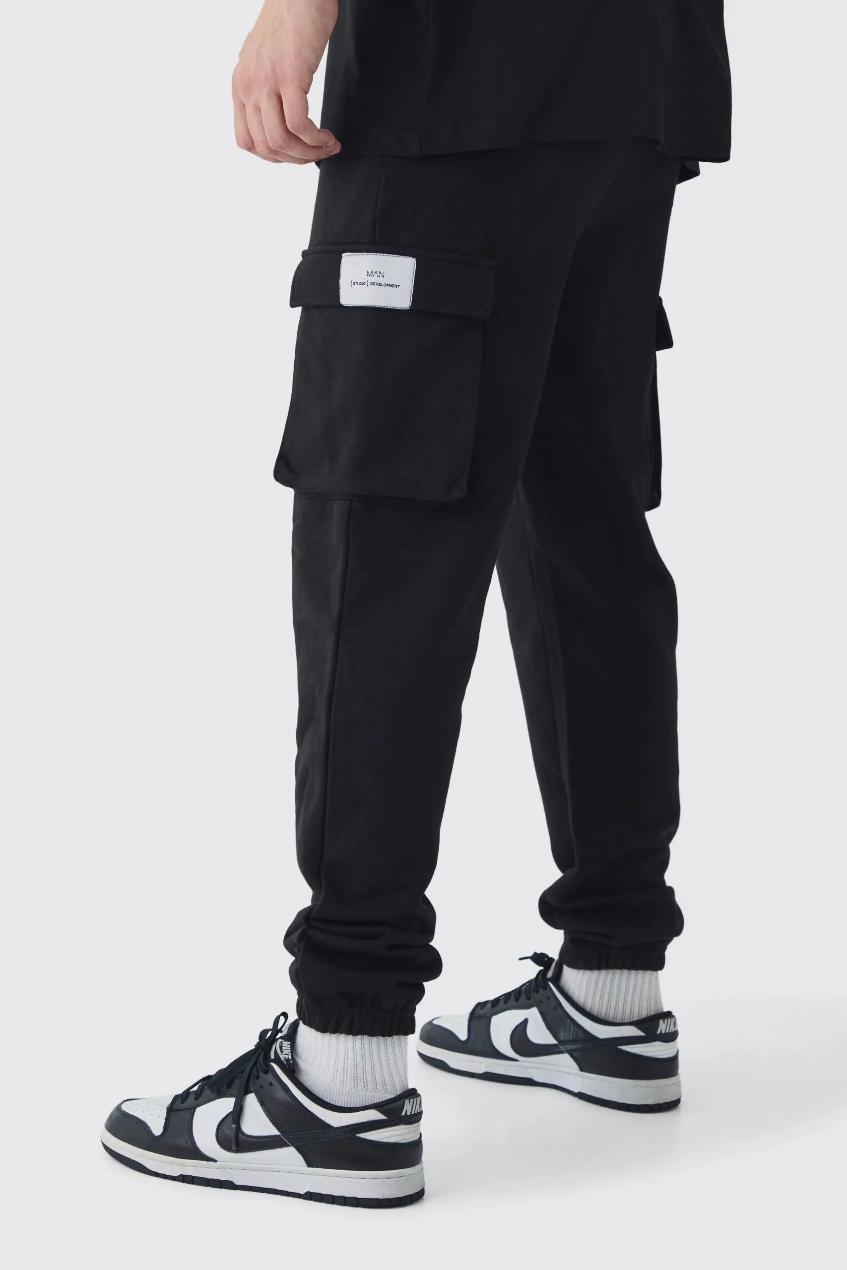 Tall Woven Tab Slim Fit Cargo Joggers